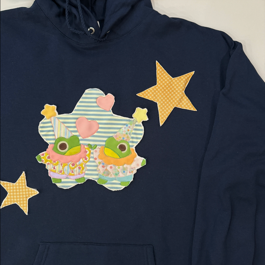 Navy Star Clown Frogs Hoodie