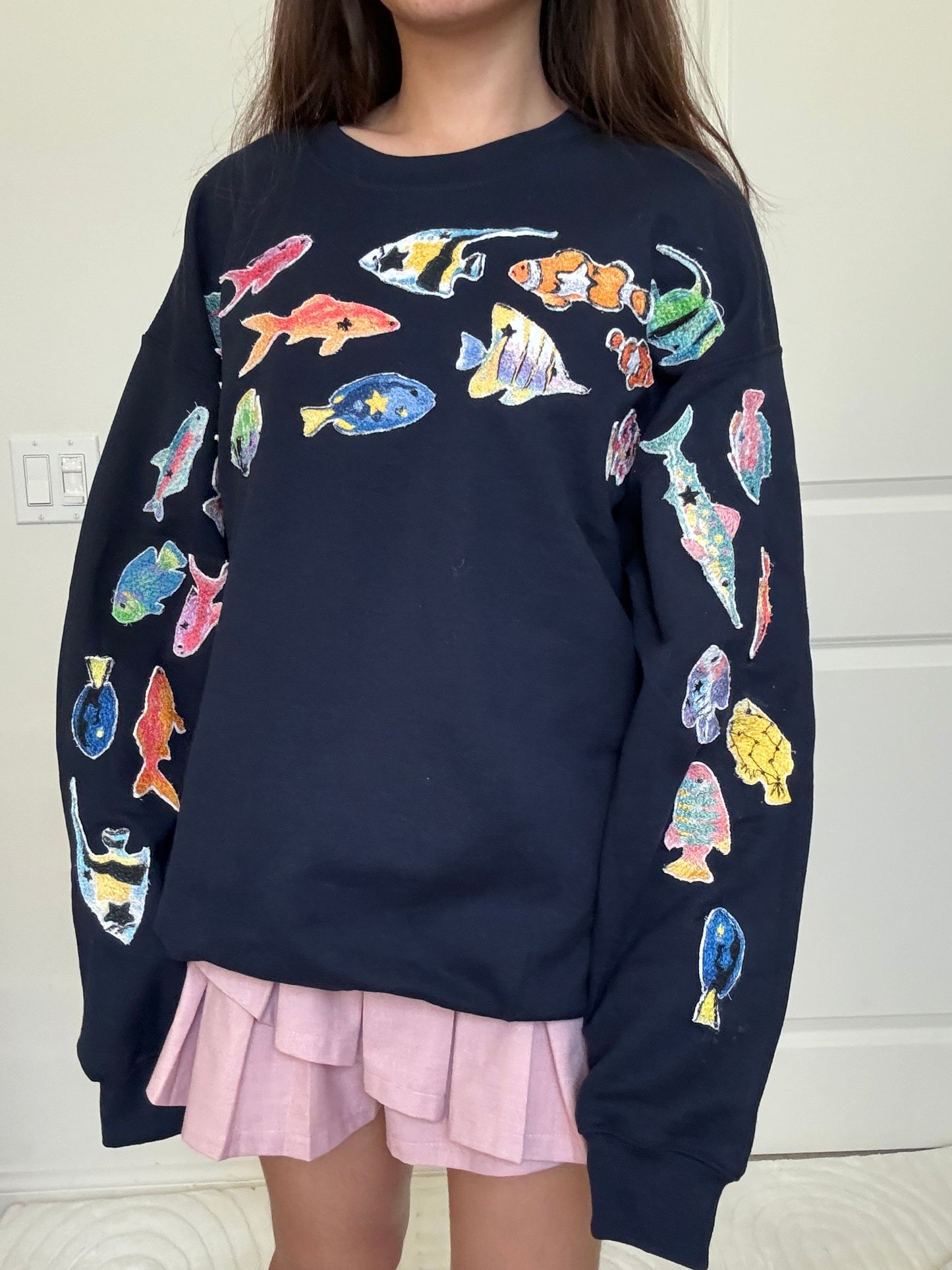 Weird Fishes Patchwork Hoodie