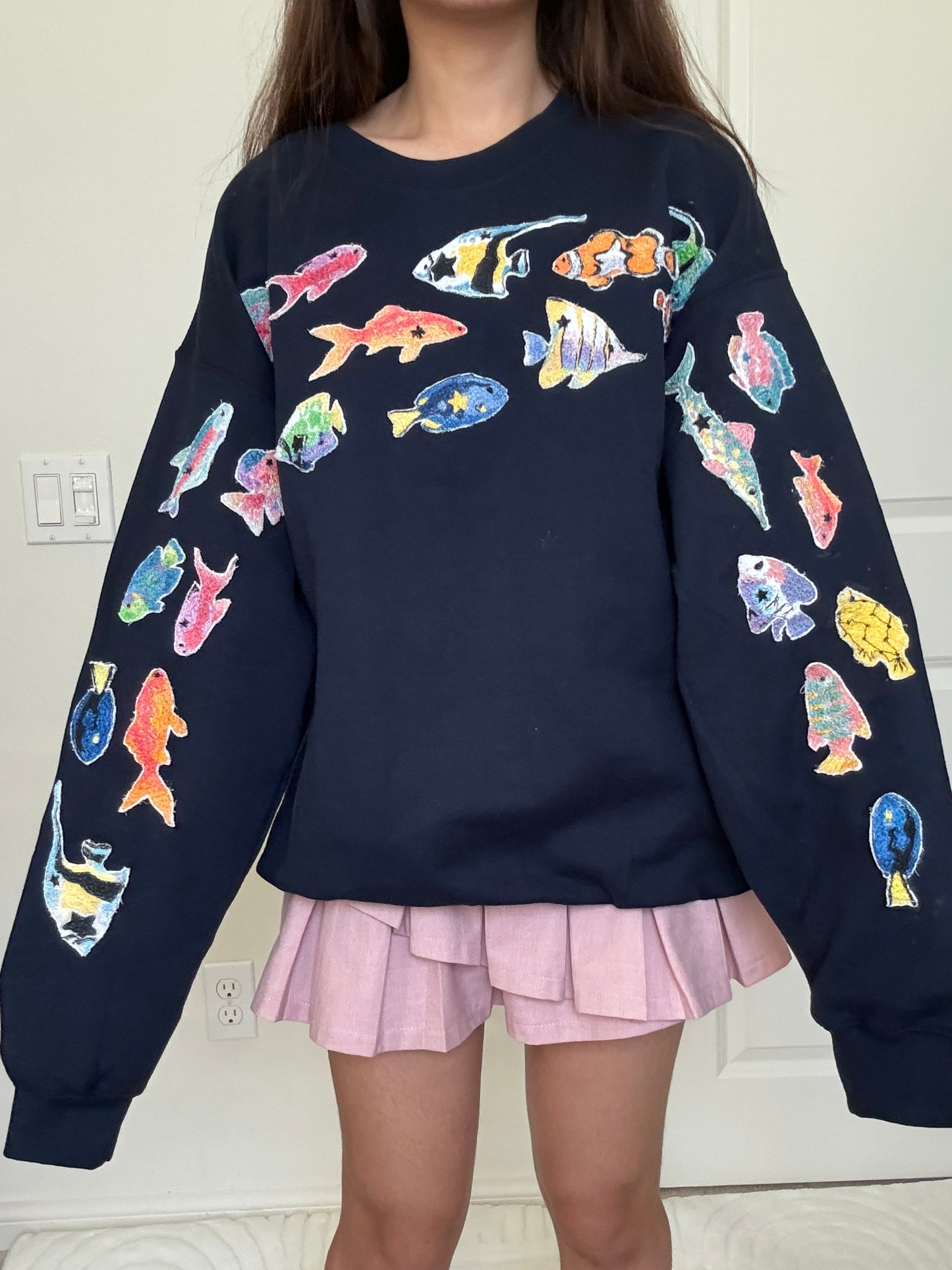 Weird Fishes Patchwork Hoodie