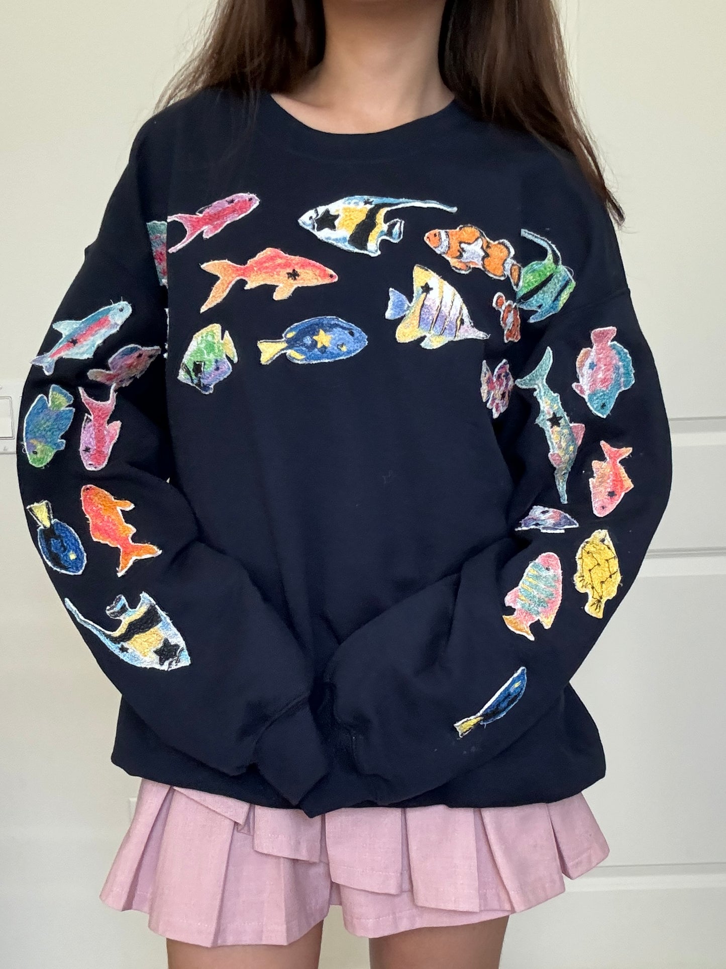 Weird Fishes Patchwork Hoodie