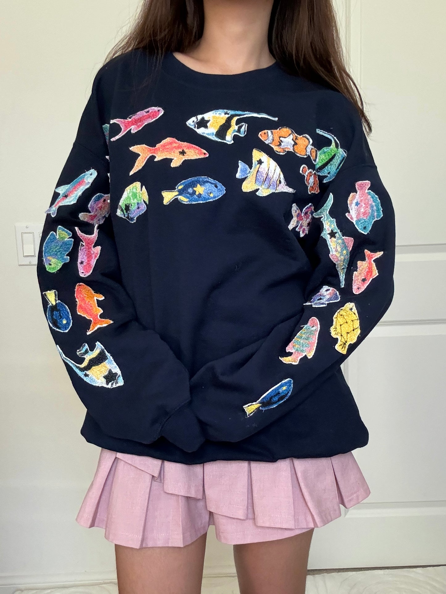 Weird Fishes Patchwork Hoodie
